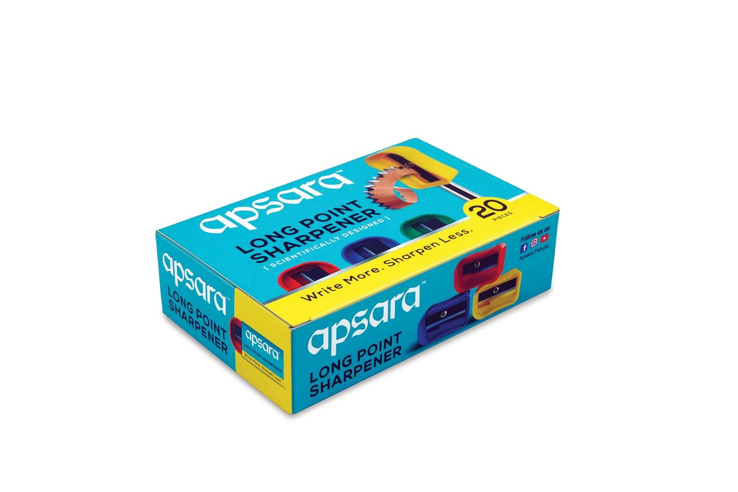 Apsara Long Point Sharpeners - Pack of 20 